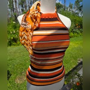 Vintage Retro Y2k Designer Halter